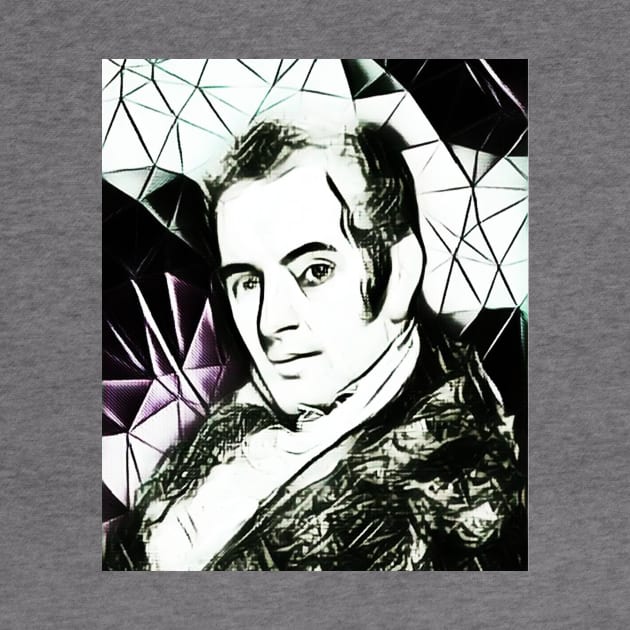 Washington Irving Balck and White Portrait | Washington Irving Artwork 4 by JustLit